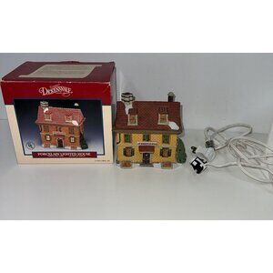 VTG Lemax Dickensvale Lighted Porcelain House Christmas Village JE Winston ESQ